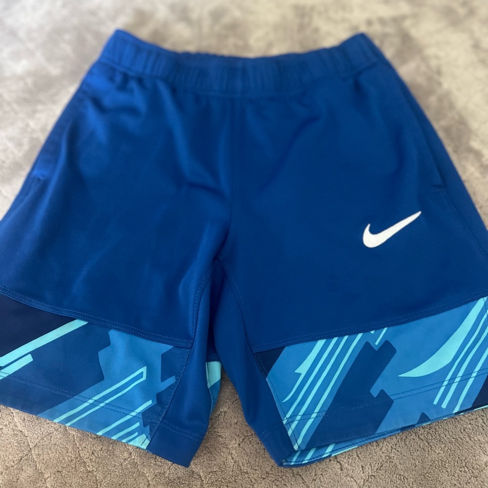 Blue Nike dri fit boys shorts